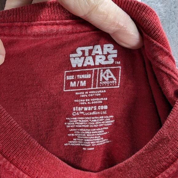 Razorbacks Star Wars Shirt Mens Medium Red University of Arkansas Trooper Hogs - Picture 6 of 6